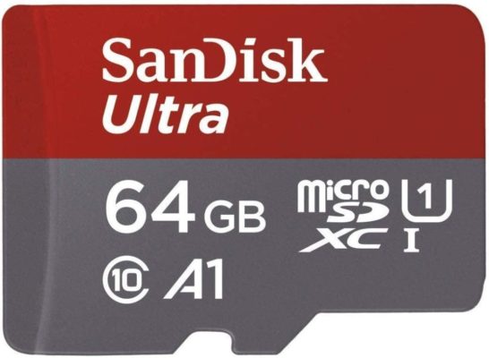 SanDisk Ultra 64GB MicroSDXC Speicherkarte + SD-Adapter